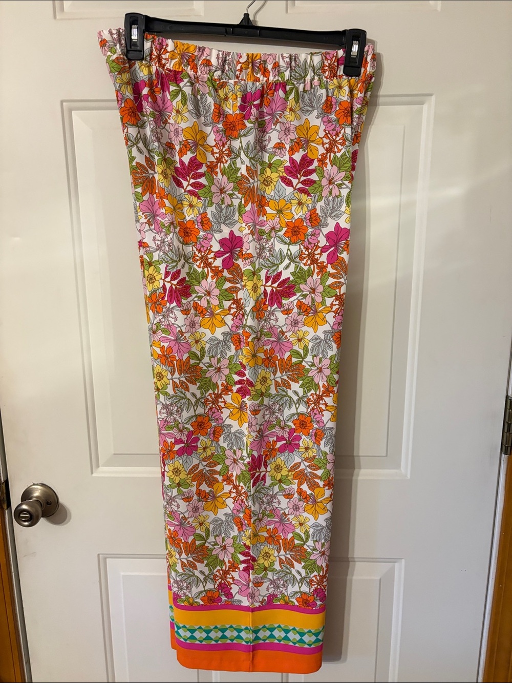 Vibrant Floral Tie-Front Pantsuit - Multicolor - Picture 5 of 6